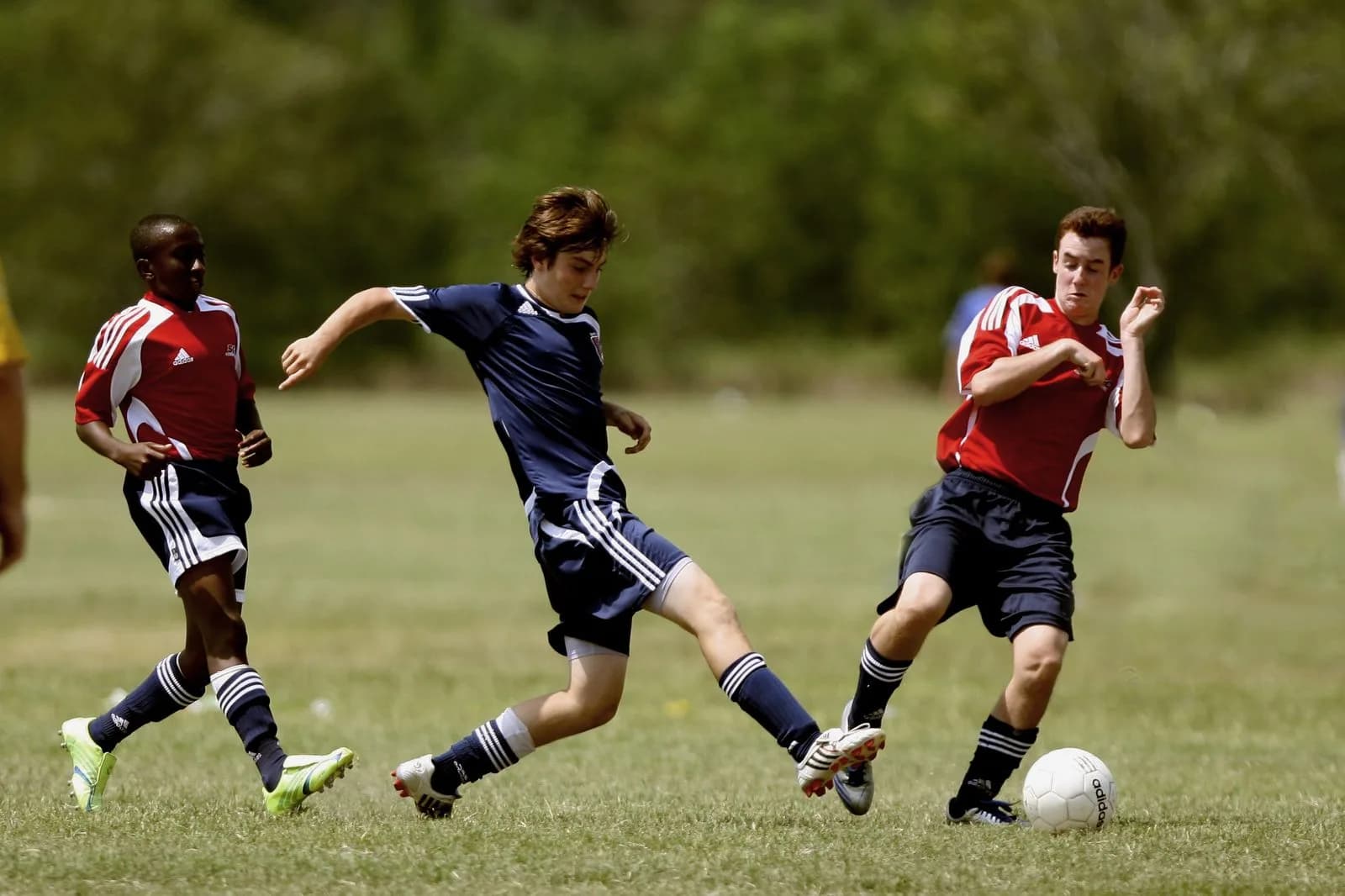 The intensity of the match